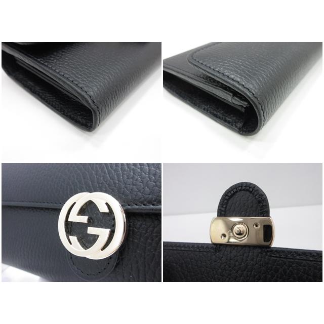 GUCCI（グッチ） 美品 インターロッキング G 二つ折り 長財布 615524 