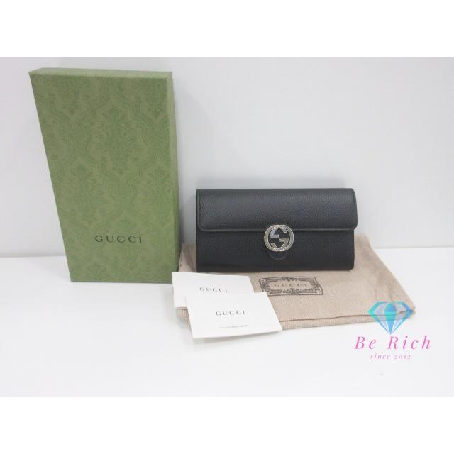 GUCCI（グッチ） 美品 インターロッキング G 二つ折り 長財布 615524 
