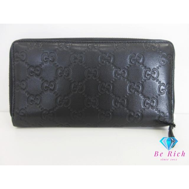 GUCCI（グッチ） ラウンド ファスナー 長財布 307980 GG シマ レザー