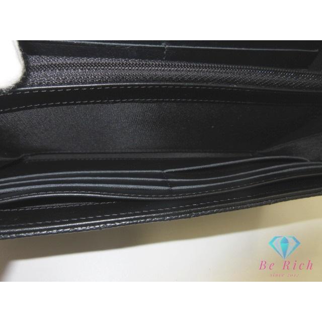 美品 シャネル CHANEL マトラッセ CC フィリグリー 二つ折り財布 長財布 A84448 ブラック 黒 キャビアスキン【中古】【送料無料】  bs4196の画像