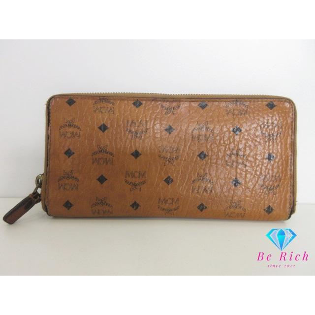 MCM 長財布 ラウンドファスナー コニャック MCM（エムシーエム） 二つ折り財布 ラウンドファスナー 長財布