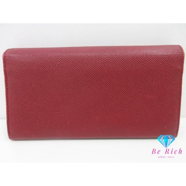 BVLGARI（ブルガリ） 長財布 ブルガリブルガリ 33889 レッド 赤 レザー 