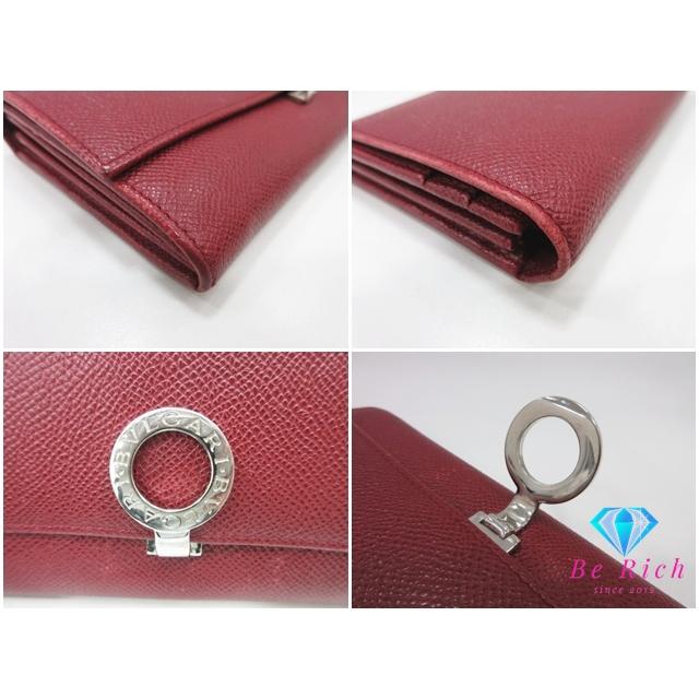 BVLGARI（ブルガリ） 長財布 ブルガリブルガリ 33889 レッド 赤 レザー