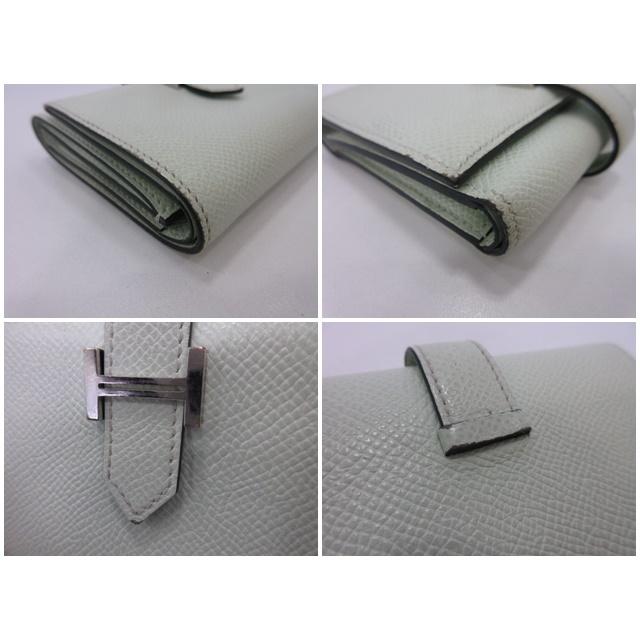 Bearn エルメス HERMES ベアン コンビネ 三つ折り財布 Y 刻印 ヴェール 