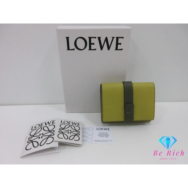 ♡美品♡ロエベ 三つ折り財布 トライフォールド ウォレット アナグラム イエロー LOEWE（ロエベ） トライフォールド ウォレット 三つ折り財布