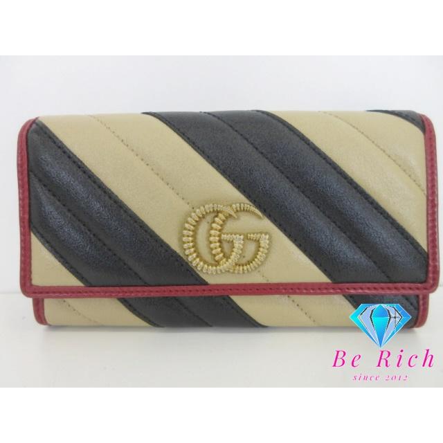 GUCCI（グッチ） 二つ折り 長財布 573809 GG マーモント ベージュ