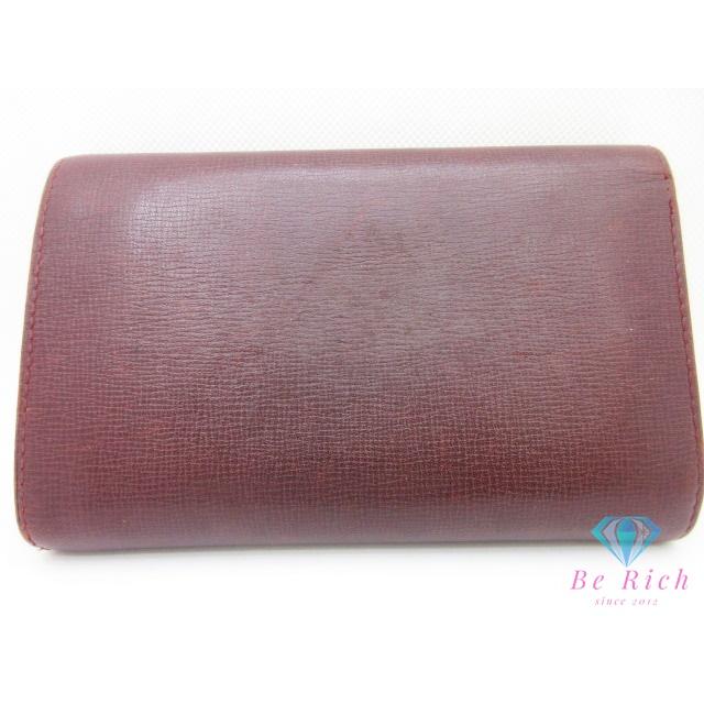 MUST DE CARTIER カルティエ Cartier 二つ折り財布 マスト ボルドー