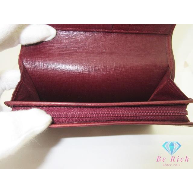 MUST DE CARTIER カルティエ Cartier 二つ折り財布 マスト ボルドー