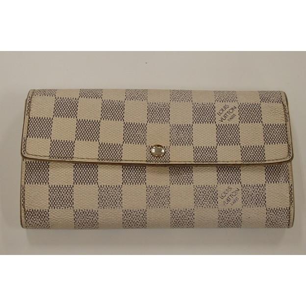 ルイ ヴィトン ポルトフォイユ サラ N61735 長財布 ダミエ アズール 小銭入れ LOUIS VUITTON 【中古】 bs787｜be-rich0112