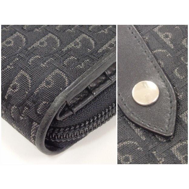 美品 クリスチャン ディオール Christian Dior 二つ折り財布 トロッター ストリートシック モノグラム ブラック 黒 【中古】 bs843 | Christian Dior | 03