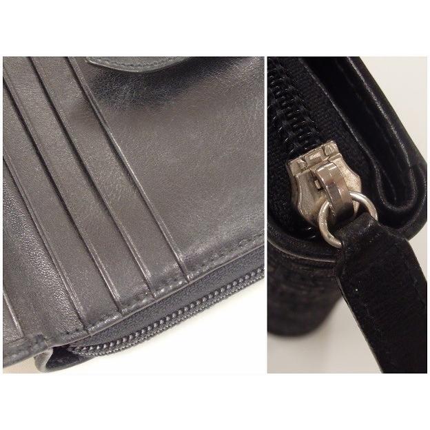 美品 クリスチャン ディオール Christian Dior 二つ折り財布 トロッター ストリートシック モノグラム ブラック 黒 【中古】 bs843 | Christian Dior | 04