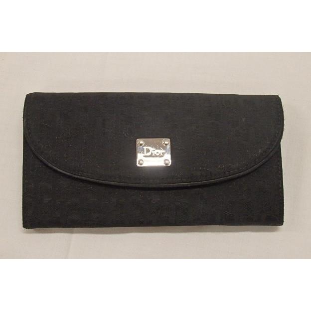 クリスチャン ディオール Christian Dior☆Dior 長財布 トロッター キャンバス ブラック 黒 02-LU-0077 札入れ 【中古】 bs879 | Christian Dior