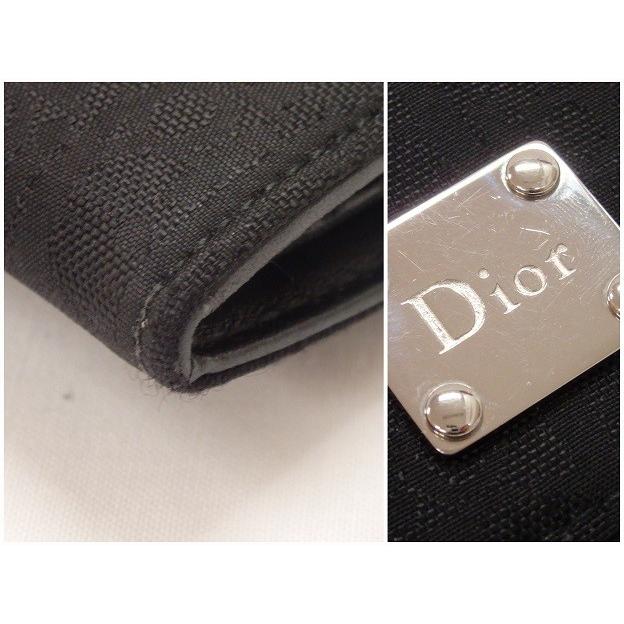 クリスチャン ディオール Christian Dior☆Dior 長財布 トロッター キャンバス ブラック 黒 02-LU-0077 札入れ 【中古】 bs879 | Christian Dior | 04