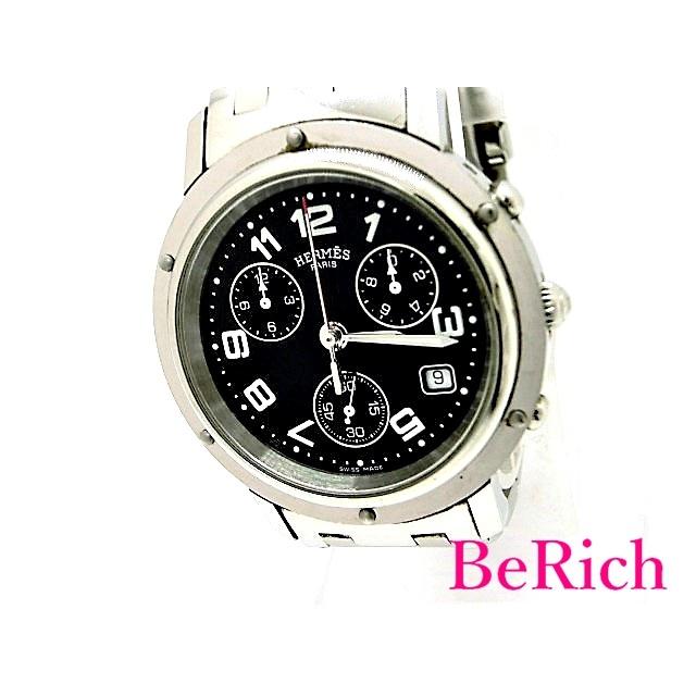 エルメス クリッパー クロノグラフ Cl1 910 メンズ 腕時計 デイト ブラック文字盤 Ss Hermes 中古 送料無料 Bt69 Bt69 ビーリッチヤフー店 通販 Yahoo ショッピング
