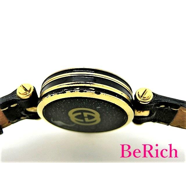 GUCCI アナログ時計 黒レザー be-rich0112_bt2091