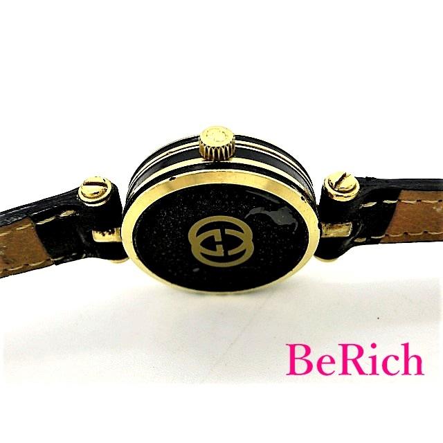 GUCCI グッチ レディース 腕時計 黒 ブラック 文字盤 SS レザー GUCCI グッチ レディース 腕時計 黒 ブラック 文字盤 SS レザー