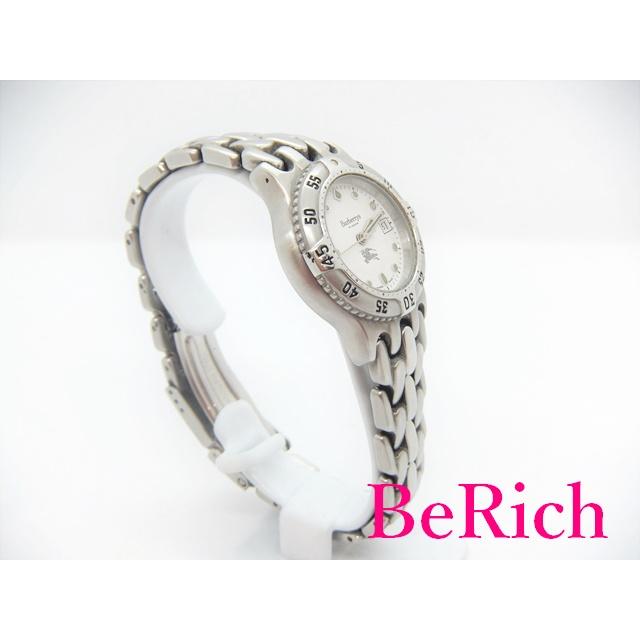 BURBERRY バーバリー 10 000L レディース 腕時計 デイト 白 文字