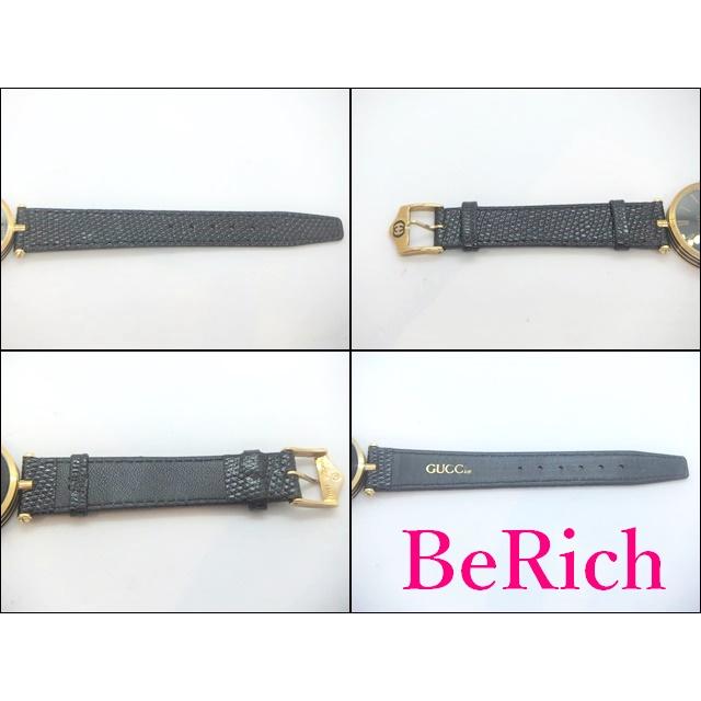 GUCCI グッチ レディース 腕時計 黒 ブラック 文字盤 SS レザー GUCCI グッチ レディース 腕時計 黒 ブラック 文字盤 SS レザー