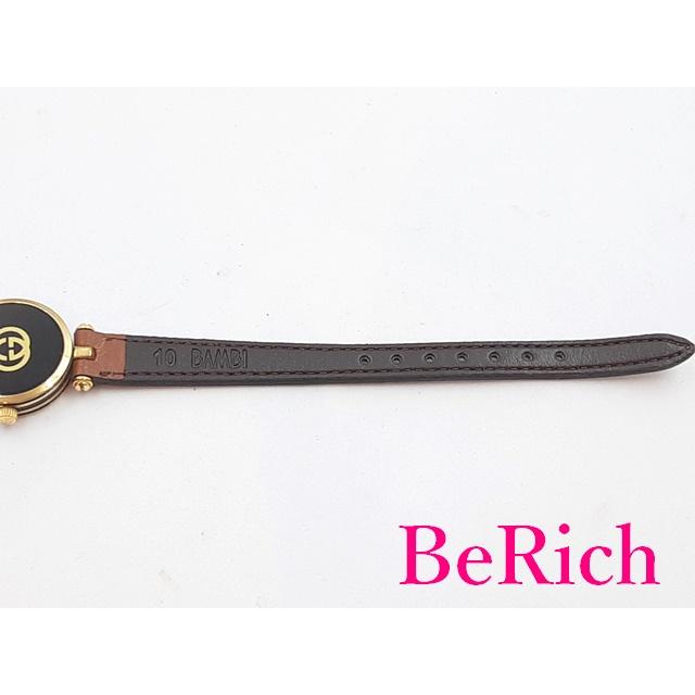 GUCCI（グッチ） レディース 腕時計 黒 ブラック 文字盤 SS レザー