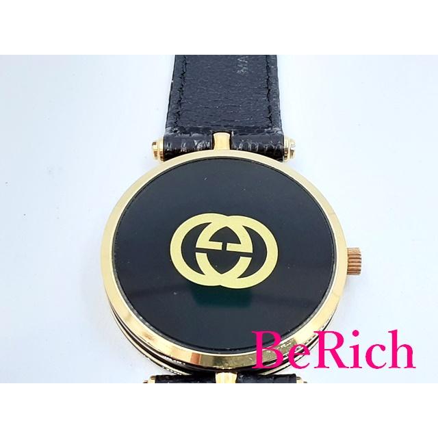 GUCCI グッチ レディース 腕時計 黒 ブラック 文字盤 SS レザー GUCCI グッチ レディース 腕時計 黒 ブラック 文字盤 SS レザー