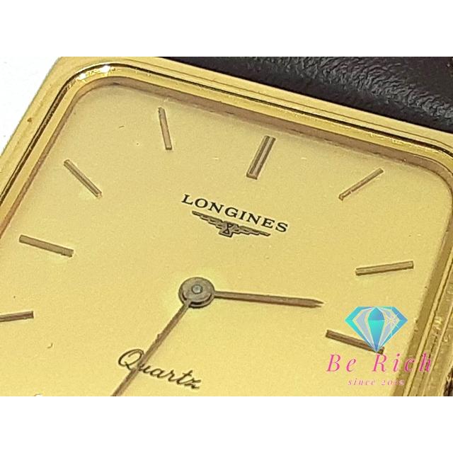 LONGINES（ロンジン） メンズ 腕時計 スクエア ゴールド SS GP レザー 