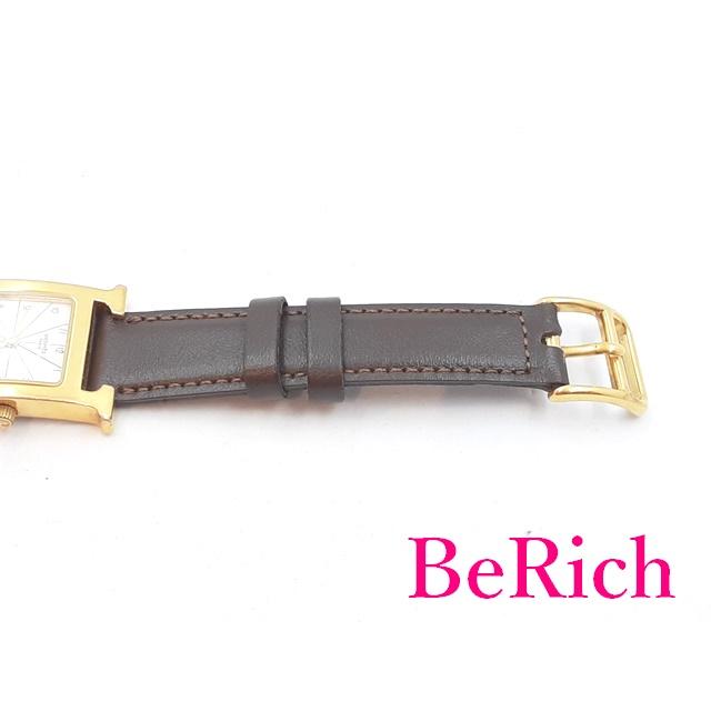 HERMES エルメス Hウォッチ RS1-201 レディース 腕時計 白 ホワイト