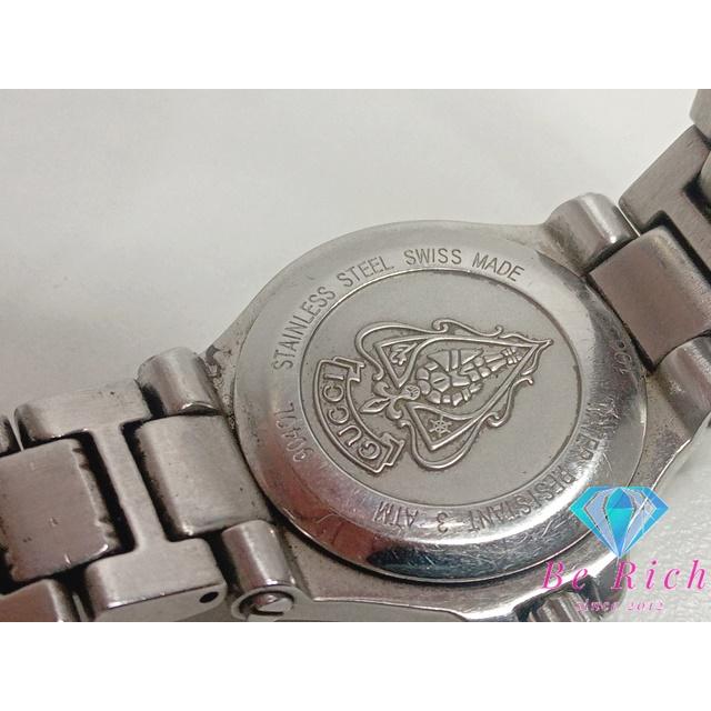 GUCCI（グッチ） レディース 腕時計 デイト 9040L ブラック 黒 SS ロゴ