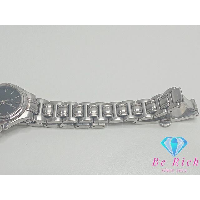 GUCCI（グッチ） レディース 腕時計 デイト 9040L ブラック 黒 SS ロゴ