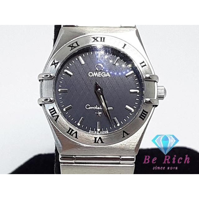 オメガOMEGA コンステレーションクォーツブラックシルバー omega