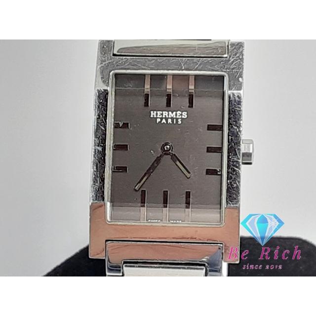 HERMES（エルメス） タンデム TA1.710 メンズ 腕時計 グレー シルバー