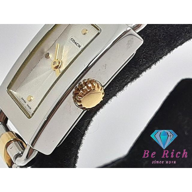 COACH（コーチ） レディース 腕時計 0220 ホワイト シルバー ゴールド