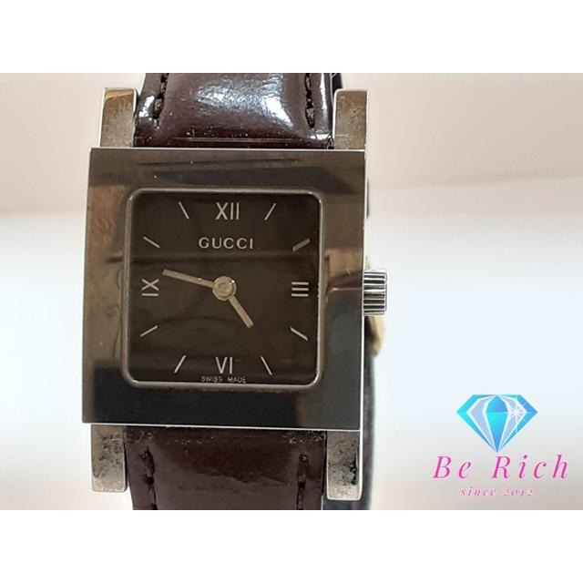 【美品】GUCCI グッチ 7900L ブラック スクエアウォッチ レディース GUCCI（グッチ） レディース 腕時計 7900L スクエア 黒 ブラック