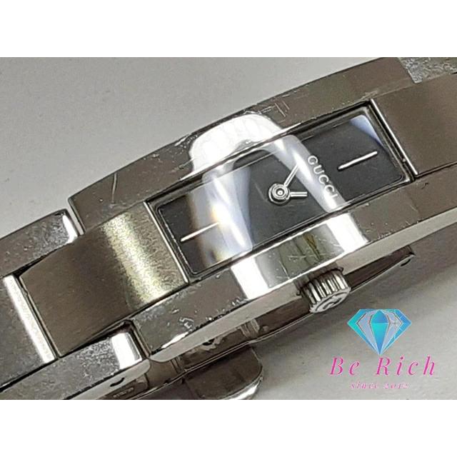 GUCCI（グッチ） レディース 腕時計 4600L 黒 ブラック シルバー SS 