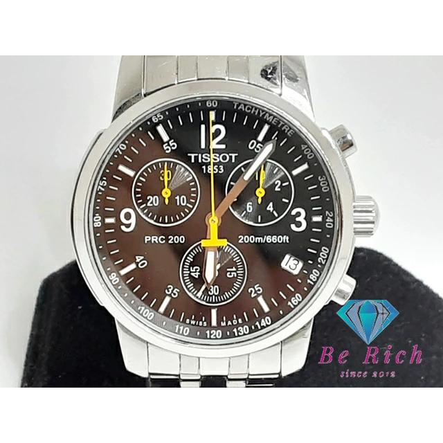 TISSOT（ティソ） クロノグラフ メンズ 腕時計 デイト T461 黒