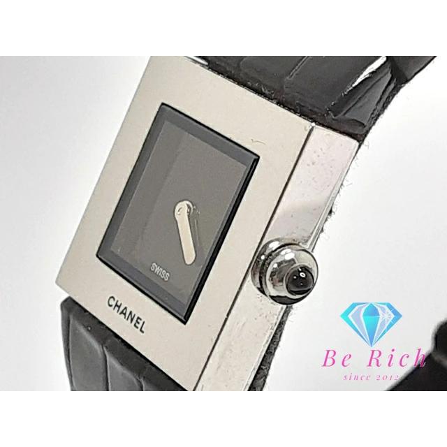 シャネル CHANEL マトラッセ ブラック 黒 シルバー クォーツ 腕時計 シャネル CHANEL マトラッセ ブラック 黒 クォーツ レディース