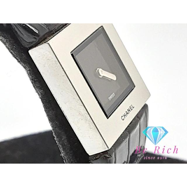 シャネル CHANEL マトラッセ ブラック 黒 シルバー クォーツ 腕時計 シャネル CHANEL マトラッセ ブラック 黒 クォーツ レディース