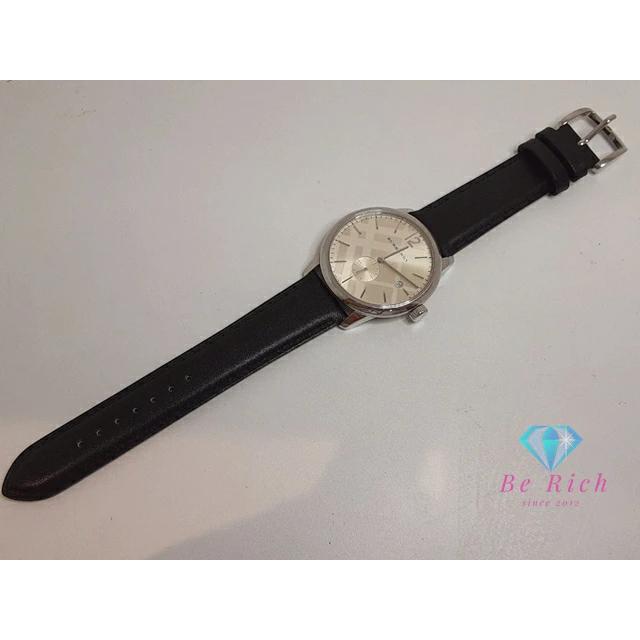 バーバリー BURBERRY BU10008 クラシック メンズ 腕時計 デイト スモセコ ラウンド SS レザー ブレス ロゴ クォーツ【中古】 bt3205 | BURBERRY | 05