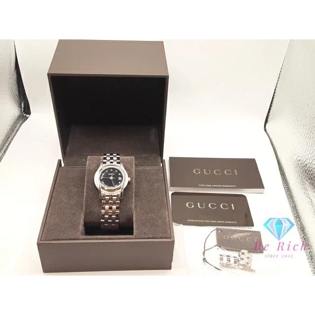 新品・未使用品　Gucci アナログクォーツ腕時計 黒 GUCCI（グッチ） レディース 腕時計 デイト 5500L ラウンド 黒