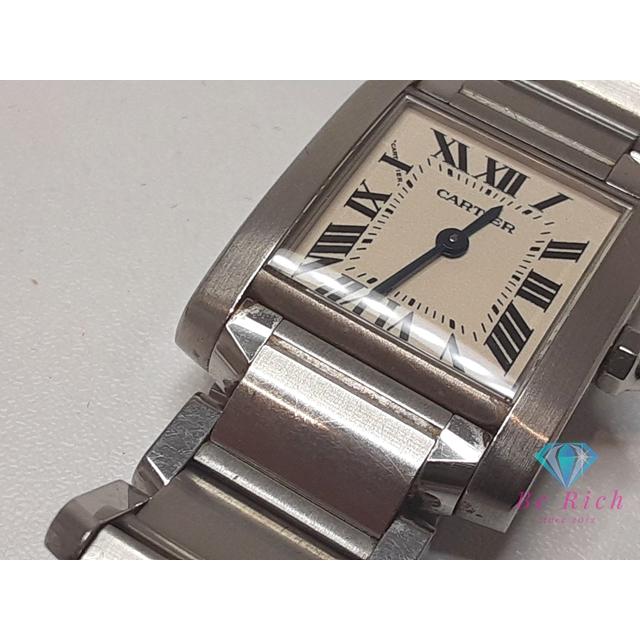 カルティエ Cartier タンク フランセーズ SM レディース 腕時計 W51008Q3 2384 アイボリー シルバー クォーツ【中古】【送料無料】 bt3242 | TANK（Cartier） | 07