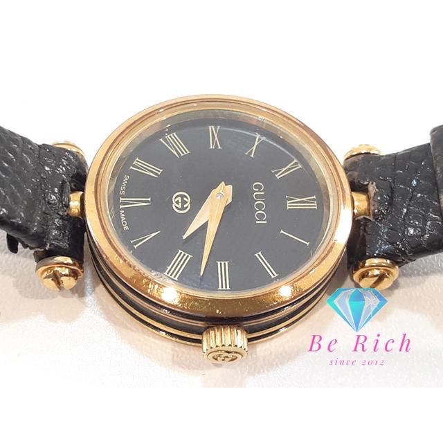 GUCCI グッチ レディース 腕時計 2040L シェリー ウェブ 黒 ブラック