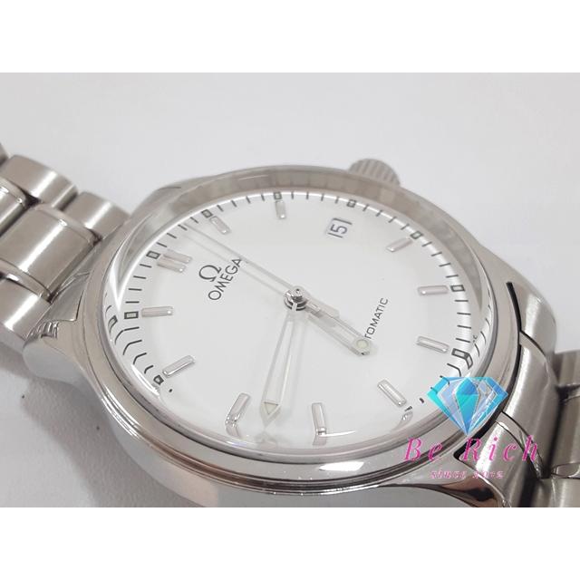 OH 仕上げ 済 オメガ OMEGA クラシック デイト 自動巻き メンズ 腕時計 5203.20 白 シルバー SS ブレス AT【中古】【送料無料】 bt3300 | OMEGA | 05