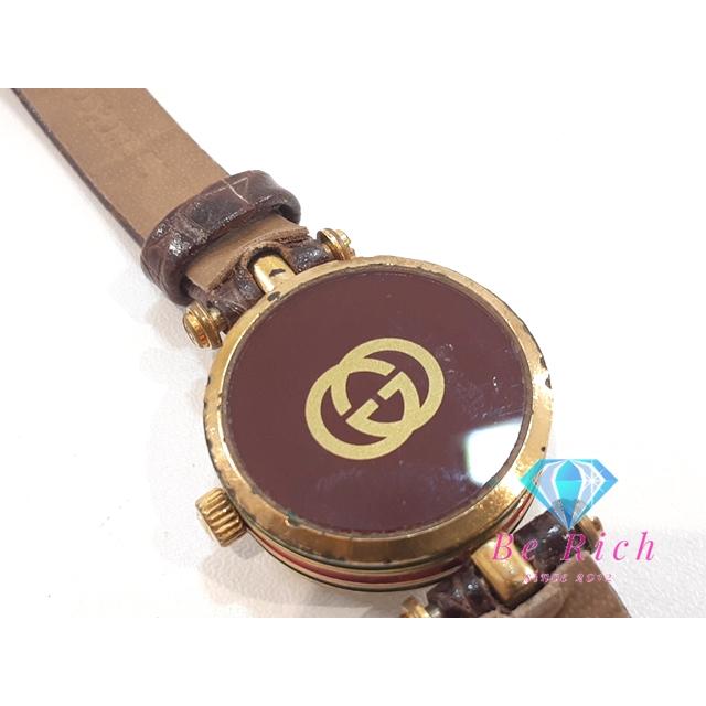 GUCCI（グッチ） レディース 腕時計 アイボリー ブラウン 茶 SS レザー