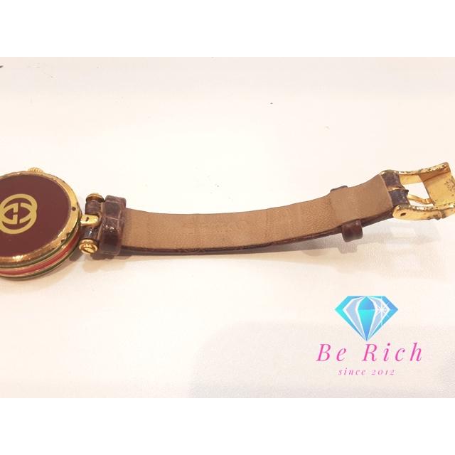GUCCI（グッチ） レディース 腕時計 アイボリー ブラウン 茶 SS レザー 