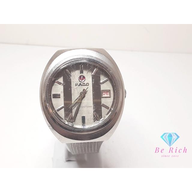 ラドー RADO マッターホルン 自動巻き メンズ 腕時計 デイト カットガラス シルバー SS ブレス アナログ オートマ AT 【中古】 bt3356 | RADO