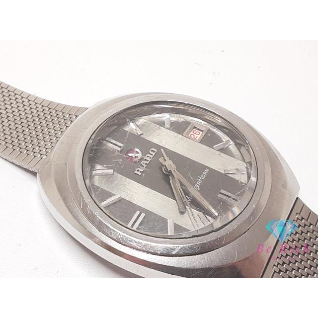 ラドー RADO マッターホルン 自動巻き メンズ 腕時計 デイト カットガラス シルバー SS ブレス アナログ オートマ AT 【中古】 bt3356 | RADO | 06