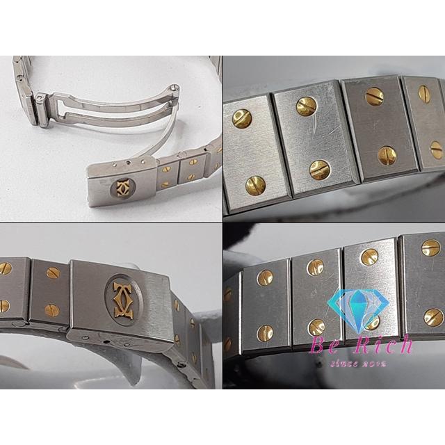 カルティエ Cartier サントス オクタゴン SM レディース 腕時計 187903 YG SS コンビ アイボリー クオーツ【中古】【送料無料】 bt3360 | SANTOS DE CARTIER | 04