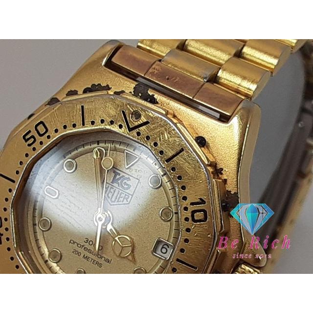 【美品】タグホイヤー プロフェッショナル 200M防水 クォーツ  デイト スイス製 稼動品 レディース TAG HEUER（タグ・ホイヤー） TAG HEUER 3000 プロフェッショナル 200M
