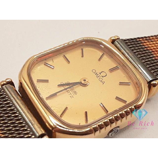 オメガ OMEGA デ ヴィル 591.0091 レディース 腕時計 スクエア ゴールド シルバー SS GP ブレス アナログ クォーツ QZ 【中古】 bt3383 | OMEGA | 05