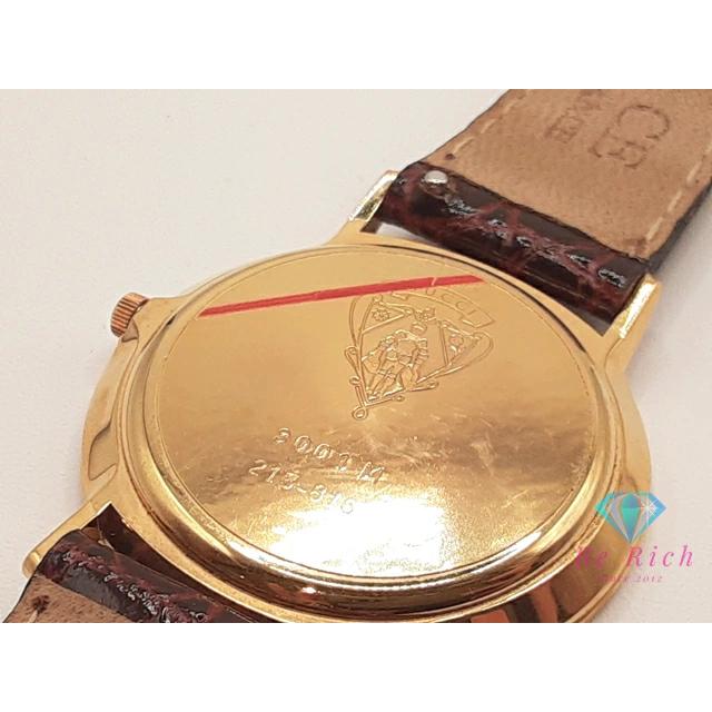 グッチ GUCCI メンズ 腕時計 3001M ゴールド ブラウン 茶 SS レザー ブレス アナログ クォーツ QZ ウォッチ オールド【中古】 bt3388 | GUCCI | 05