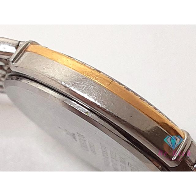 セイコー クレドール SEIKO CREDOR K18 YG ダイヤ 5A70-3000 白 ホワイト ピンク クォーツ ウォッチ  【中古】bt3404の画像